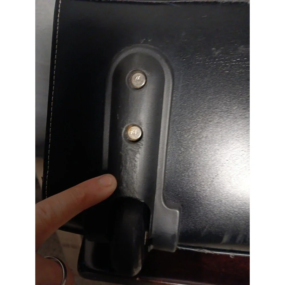 McKlein Edgebrook 15.6 Leather Wheeled Ladies Laptop Briefcase Black EUC
